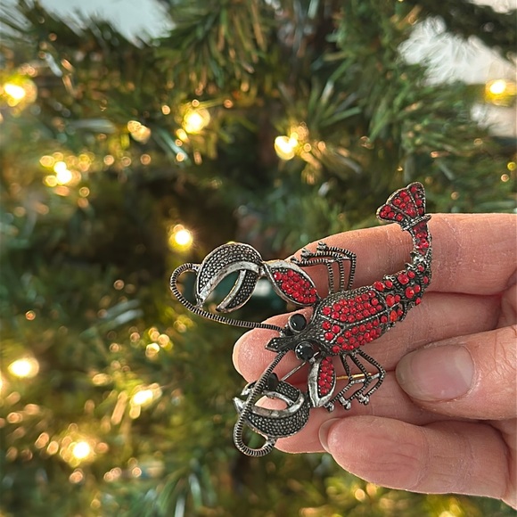 Vintage Lobster Brooch Pin - Picture 5 of 7